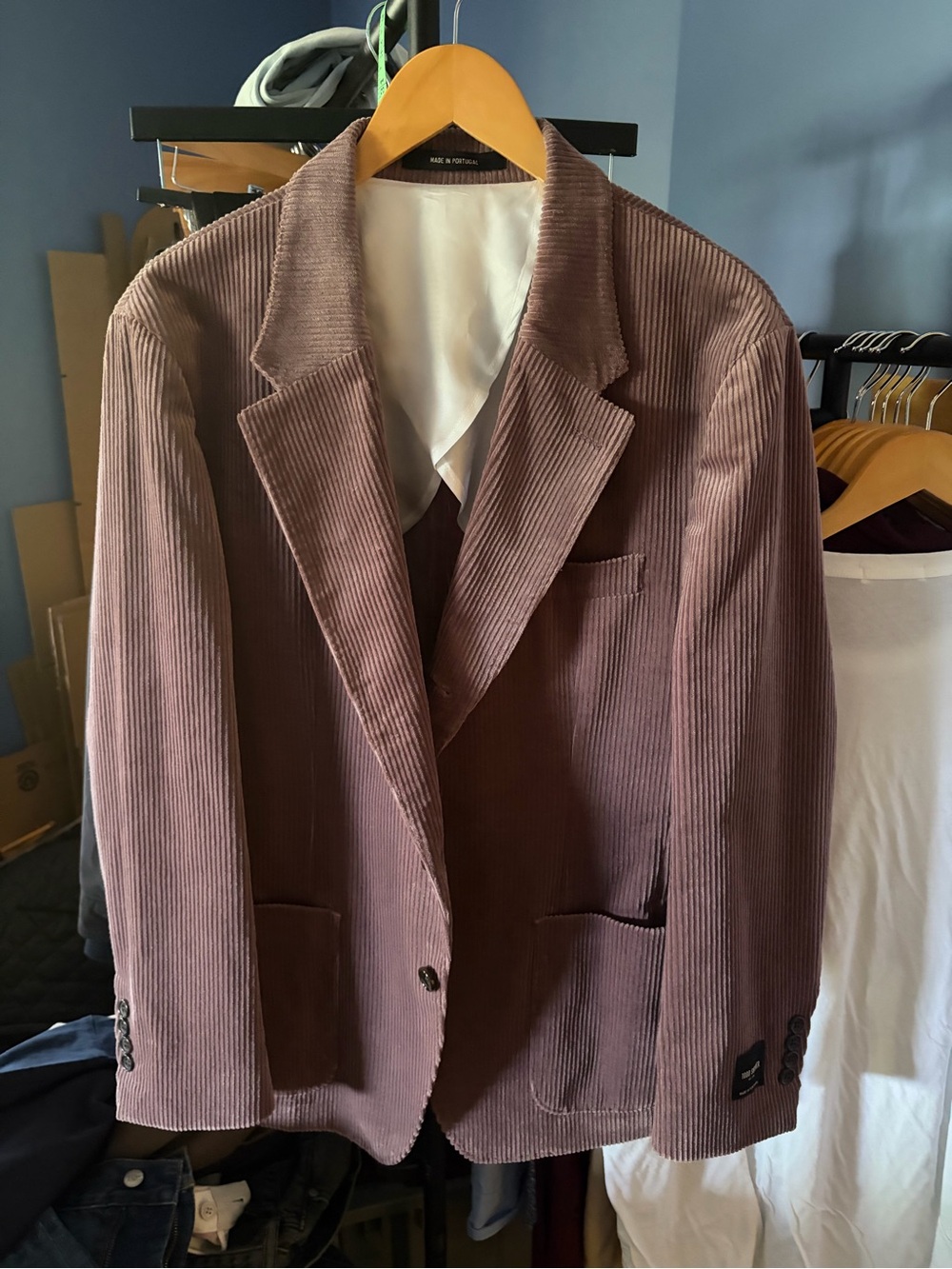 NWT Todd Snyder Mauve Italian Wide Wale Corduroy Madison Jacket